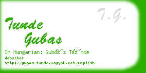 tunde gubas business card